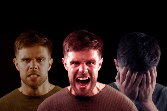 Composite,Concept,Image,Showing,Young,Man,With,Anger,Management,Issues