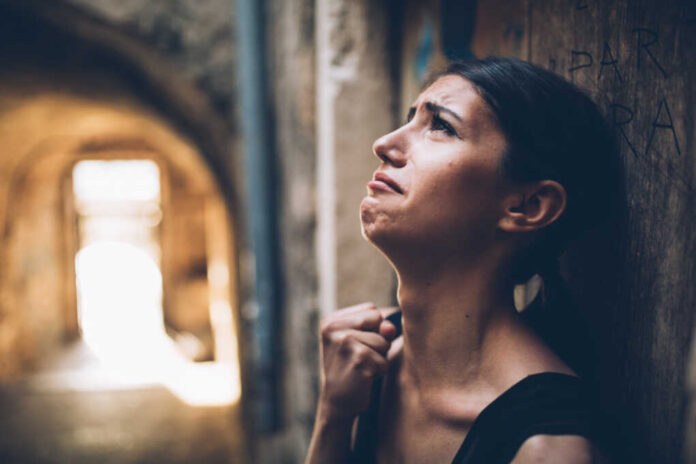 Woman,With,Sad,Face,Crying.sad,Expression,sad,Emotion,despair,sadness.woman,In,Emotional,Stress
