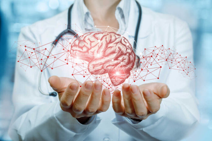 A,Doctor,With,A,Stethoscope,Is,Holding,Bright,Brains,With