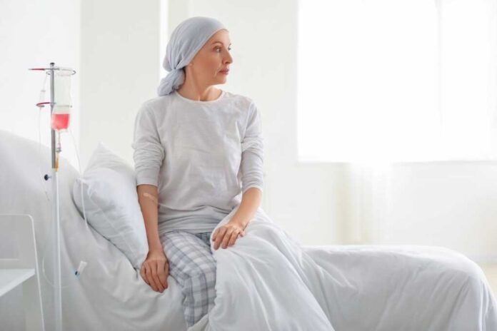 Mature,Woman,After,Chemotherapy,In,Clinic