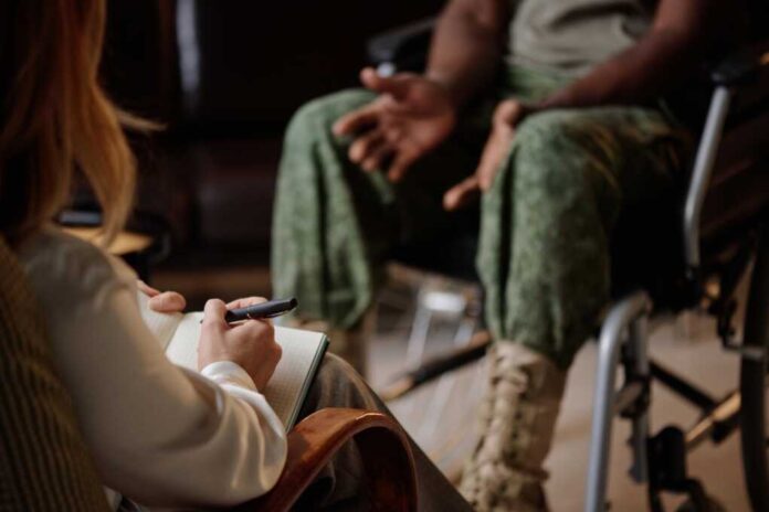 Mental,Health,Specialist,Taking,Notes,During,Private,Session,With,Suffering
