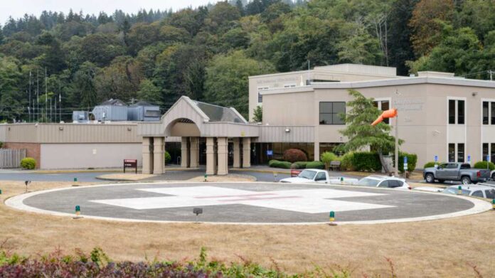 Astoria,,Or,,Usa,-,September,21,,2022;,Helipad,And,Buildings