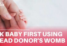 First UK baby born after womb transplant from deceased donor