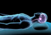 The Protein Your Brain Leaks Before Dementia Starts Illustration of a human figure with a highlighted brain