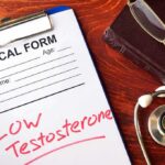 medical form on clipboard with stethoscope and glasses