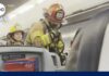 Smoking laptop aboard American Airlines flight