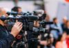 CBS Bets Big On Women’s Health Video cameras on tripods at a media event