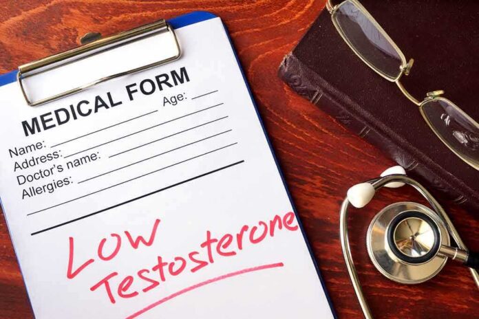 medical form on clipboard with stethoscope and glasses