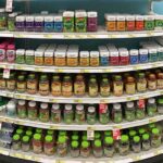 Sea moss extract: Healthy or just a trend? Vitamin and supplement bottles on store shelves